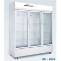 Vertical Beverage Cooler Drink Bottles Chiller Freezer Multi Glass Doors Refrigerator